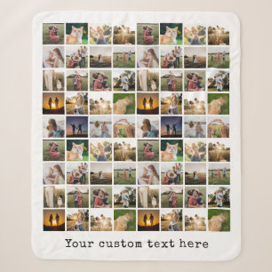 Couverture Sherpa Collage photo personnalisé 72