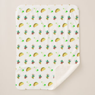 Couverture Sherpa Colorful Festive Cinco de Mayo 2025 Dancing Cactus