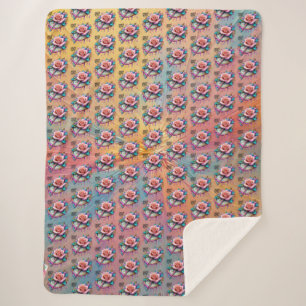 Couverture Sherpa "Compass Rose : un symbole d'amour et de liss"