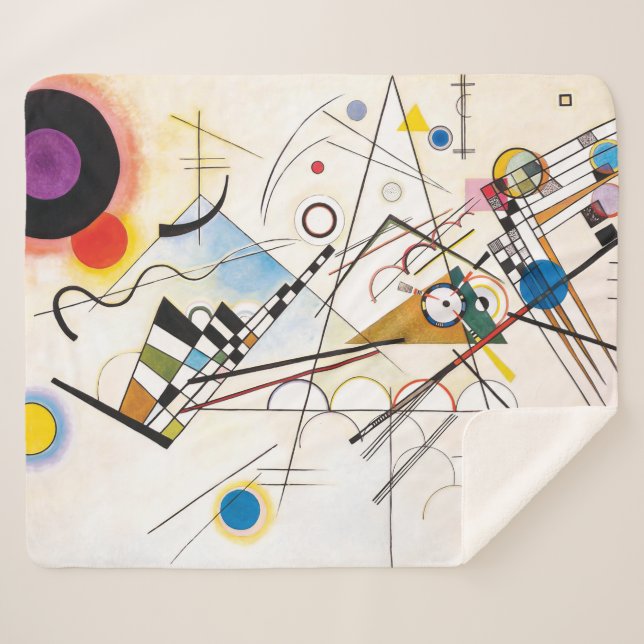 Couverture Sherpa Composition 8 | Kandinsky | (Devant (Horizontal))