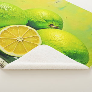 Couverture Sherpa Conception de la pop été brillante de Limes