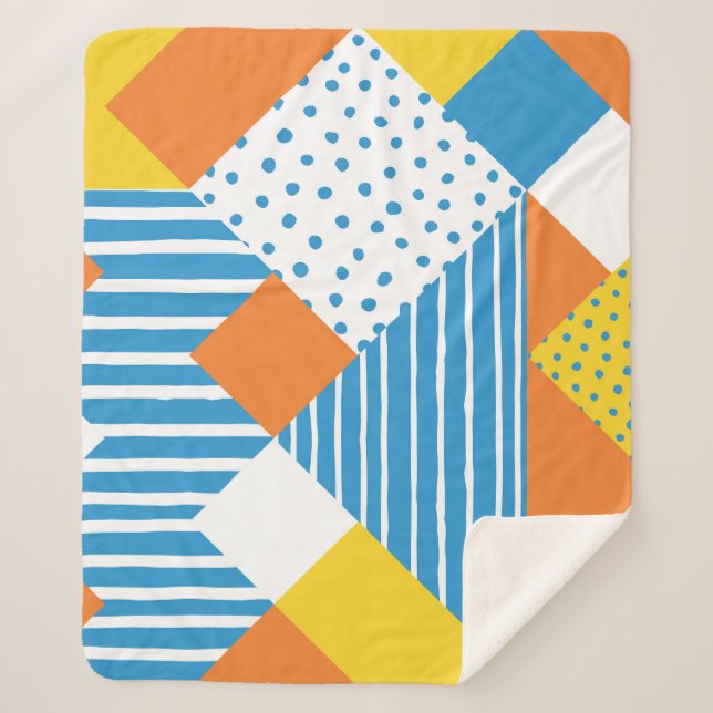 Couverture Sherpa Conception de l'Arrière - plan Abstrait géométriqu (Devant)