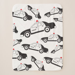 Couverture Sherpa Conception de voiture de la police de jouets