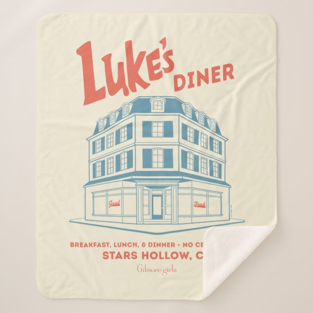 Couverture Sherpa Conception du diner de Luke Stars Hollow (Devant)