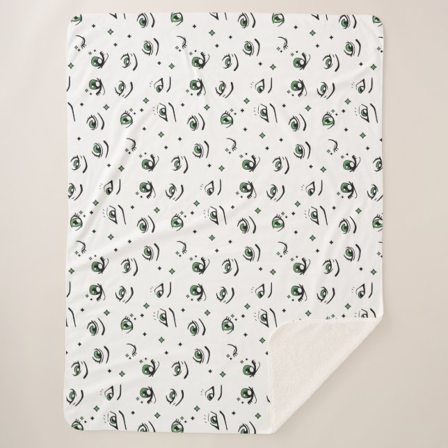 COUVERTURE SHERPA CONCEPTION MOTIF ANIME EYE (Devant)