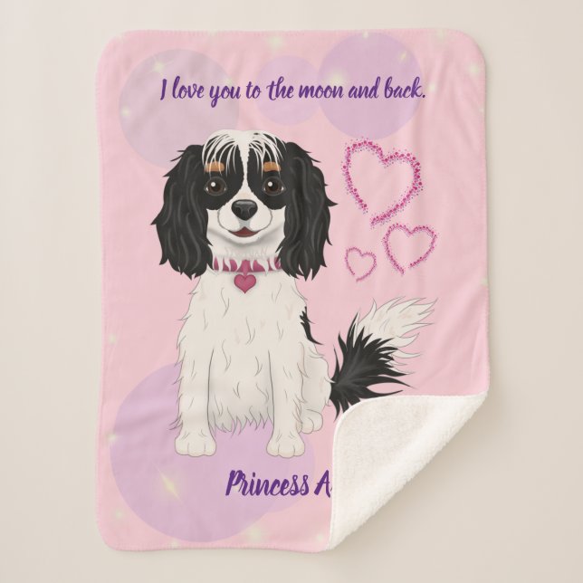 Couverture Sherpa Conception personnalisée Cavalier à trois couleurs (Devant)