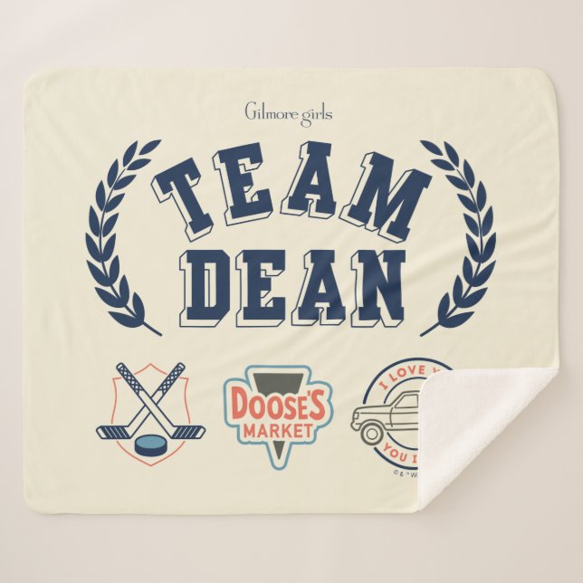 Couverture Sherpa Conception Team Dean Gilmore Girls (Devant (Horizontal))