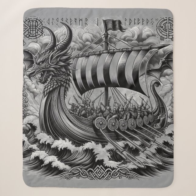 Couverture Sherpa conception Viking (Devant)