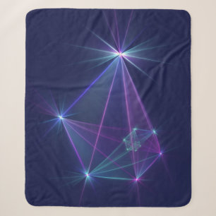 Couverture Sherpa Constellation, Art Fractal Abstrait Imaginaire