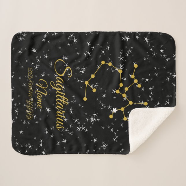 Couverture Sherpa Constellation de Sagittaire (Devant (Horizontal))