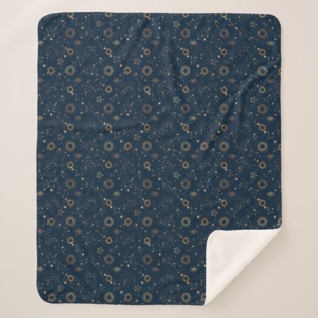 Couverture Sherpa Constellations de Nuit (Devant)