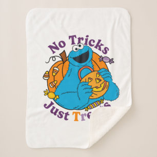 Couverture Sherpa Cookie Monster Pas de traces juste des traitemen