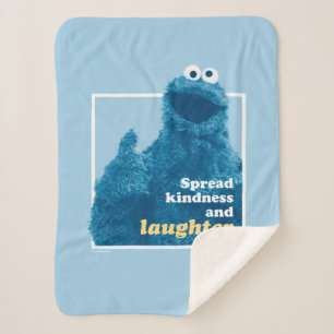 Couverture Sherpa Cookie Monster Propager la gentillesse et le rir