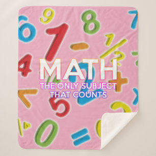 Couverture Sherpa Cool de citation de mathématiques modernes Fille r