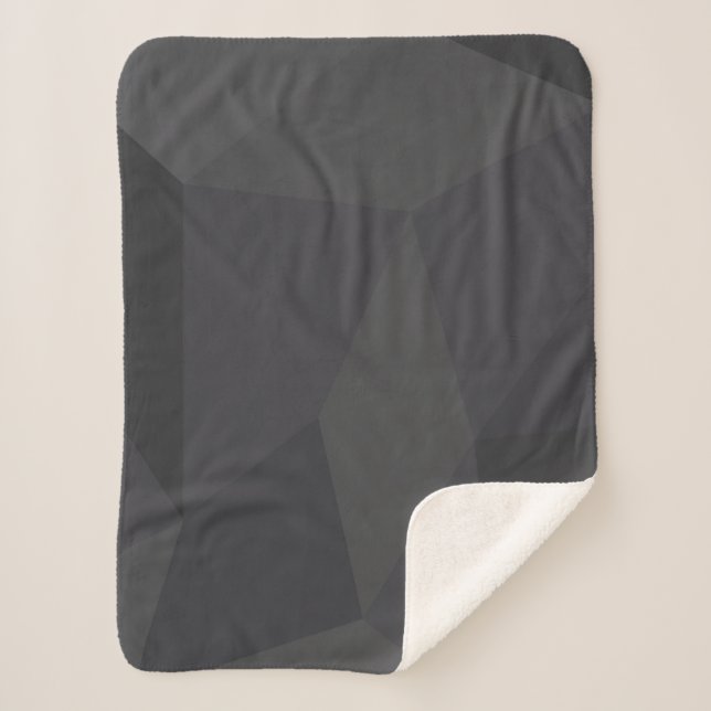 Couverture Sherpa Cool, moderne, élégant, tendance formes trapézoïda (Devant)