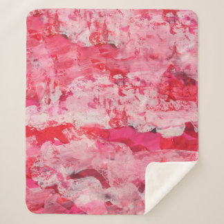 Couverture Sherpa Cool texture rose. art, artistique, flou, brillant