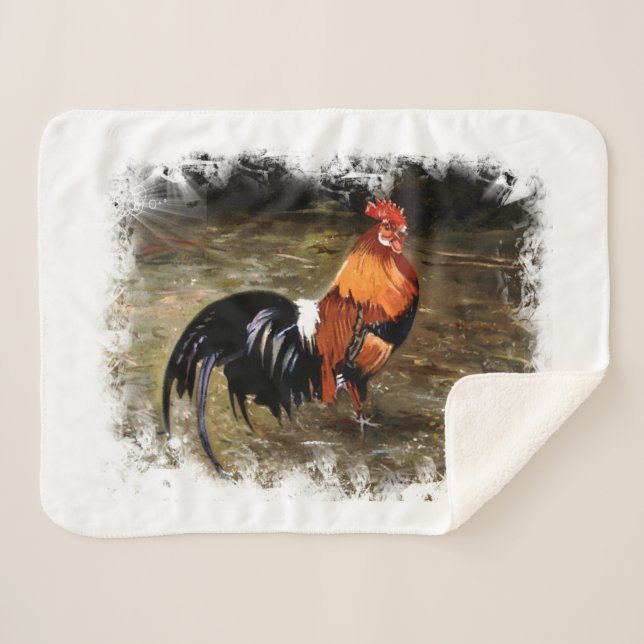 Couverture Sherpa Coq/Gaulois/Rooster (Devant (Horizontal))