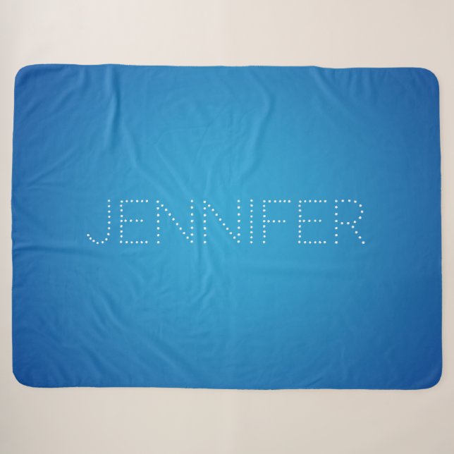 Couverture Sherpa Corail bleu aqua (Devant (Horizontal))