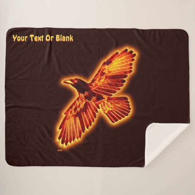 Couverture Sherpa Corbeau (Devant (Horizontal))
