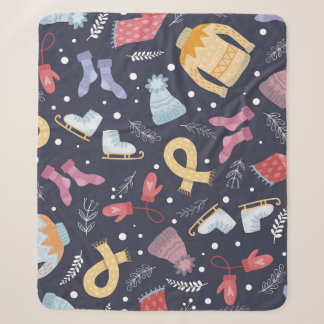 Couverture Sherpa Cosy Hiver Kits Simples Vintage