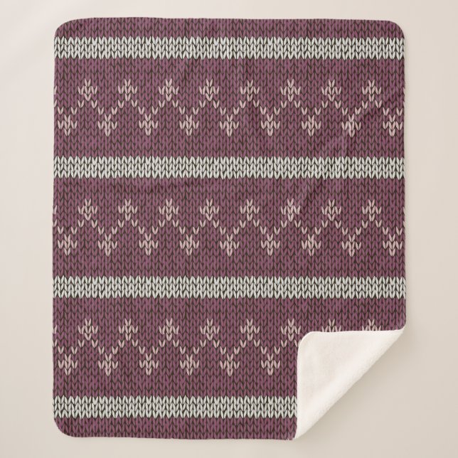 Couverture Sherpa Cosy Motif nuptiale lancette en Bourgogne (Devant)