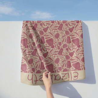 Couverture Sherpa Cosy Vintage Christmas Beanie Motif de café