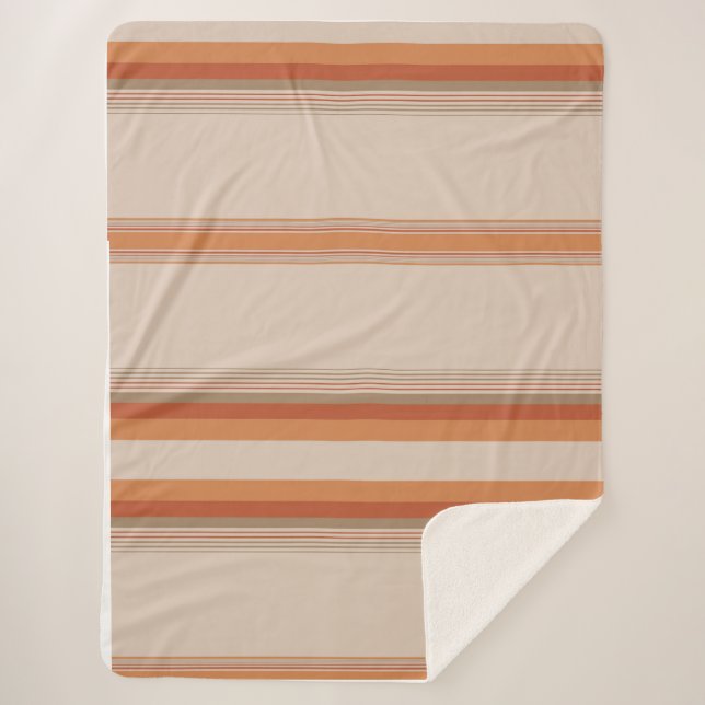 Couverture Sherpa Coucher de soleil côtier (Devant)