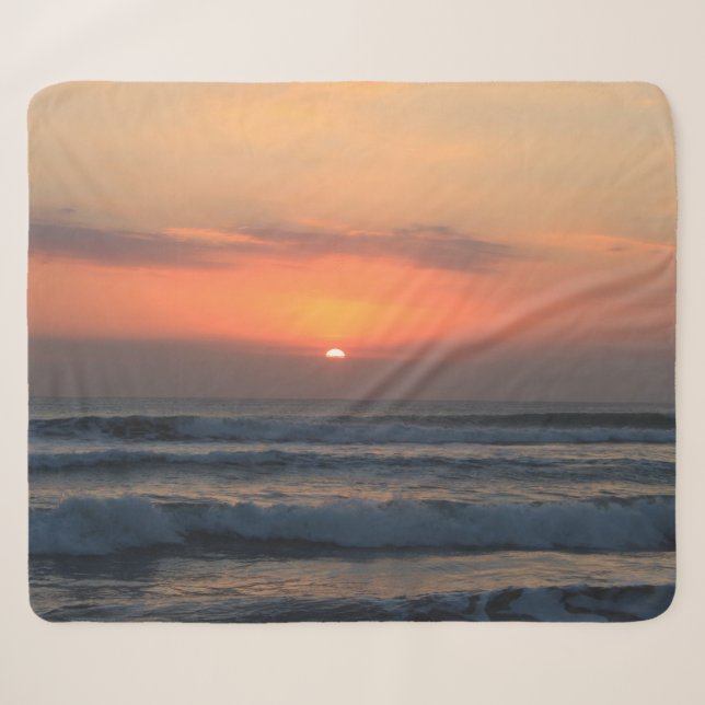 Couverture Sherpa Coucher de soleil tropical (Devant (Horizontal))