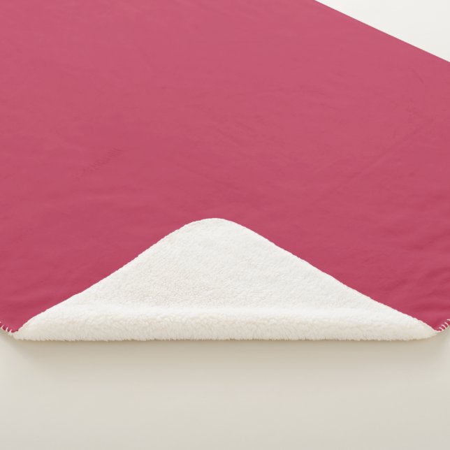 Couverture Sherpa Couleur de tendance - Magenta Sherpa Blanket Vibra (3/4)