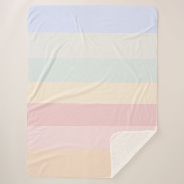 Couverture Sherpa Couleurs Douces  (Devant)
