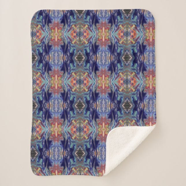 Couverture Sherpa Couleurs violettes de chaos (Devant)