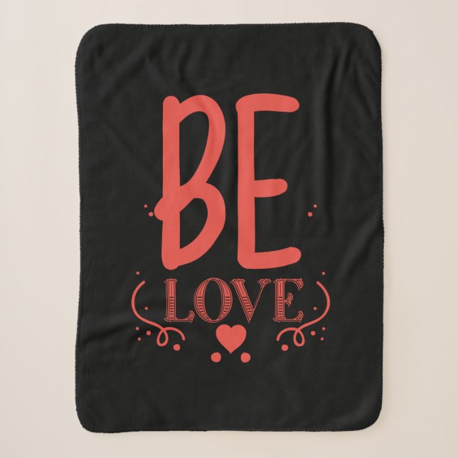 Couverture Sherpa Couple Cadeau Be Love (Devant)