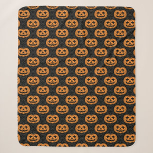 Couverture Sherpa Crâne de citrouille
