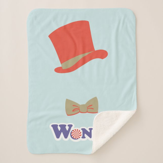Couverture Sherpa Cravate Wonka Top Hat & Bow (Devant)