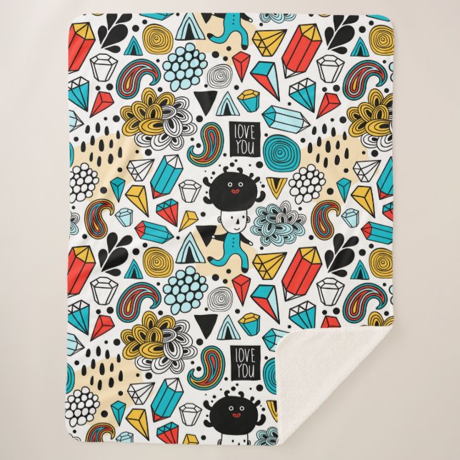 Couverture Sherpa Crazy head (Devant)