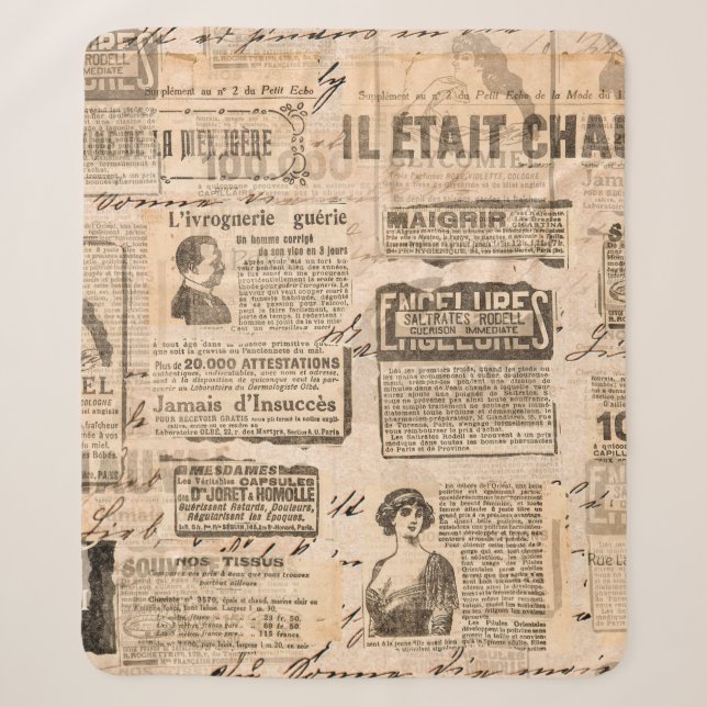 Couverture Sherpa Creative vintage style background. Paper texture.  (Devant)