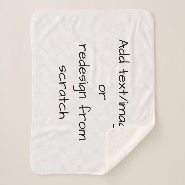 Couverture Sherpa Créer votre propre Customisé (Devant)