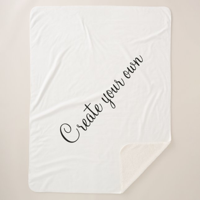 Couverture Sherpa Créez votre propre (Devant)