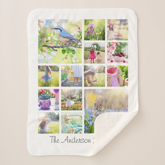 Couverture Sherpa Créez votre propre collection de photos de famille (Devant)