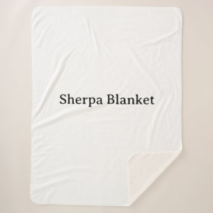 Couverture Sherpa Créez Votre Propre Grande (60"x 80")