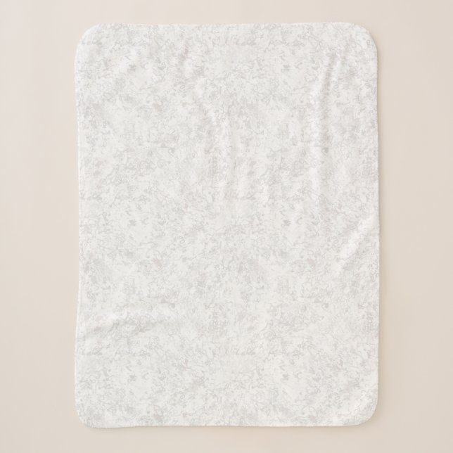 Couverture Sherpa Créez votre propre - Gris Blanc Smuts (Devant)