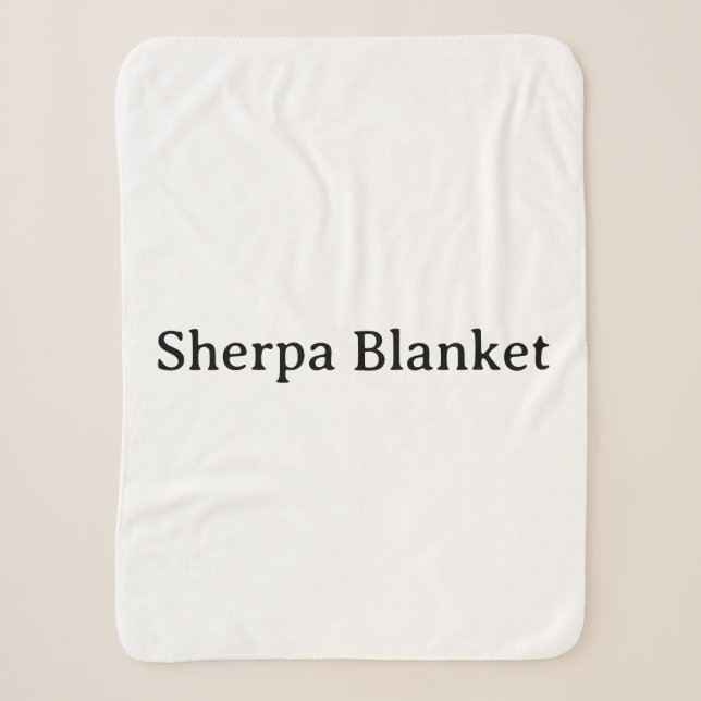 Couverture Sherpa Créez Votre Propre Promotion de Marque Simple (Devant)