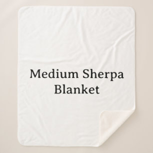 Couverture Sherpa Créez Votre Propre Sherpa Moyen Simple Personnalis