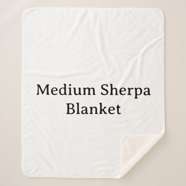 Couverture Sherpa Créez Votre Propre Sherpa Moyen Simple Personnalis (Devant)