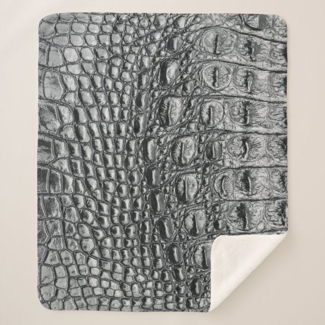 Couverture Sherpa Crocodile Noir : Météo Noire Mystique (Devant)