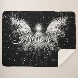 Couverture Sherpa Croire Fairy Starlight Imaginaire noir