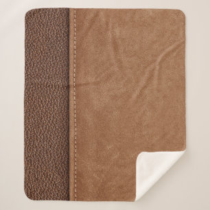 Couverture Sherpa Cuir pointu : gris, noir arrière - plan.