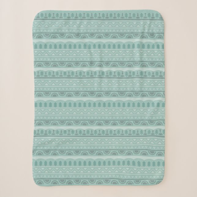 Couverture Sherpa Cuisine classique Sherpa Throw Blanket en vert (Devant)