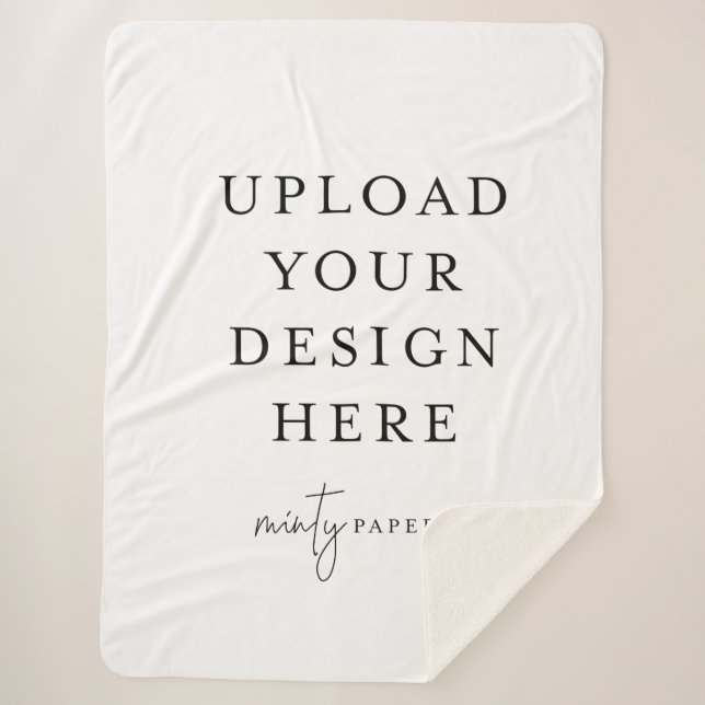 Couverture Sherpa Cuisine Sherpa de 60 po x 80 po personnalisée, gra (Devant)