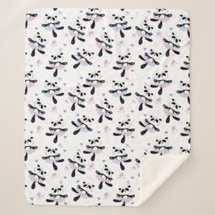 Couverture Sherpa Cute Ballerina Panda Ours Danse Animale
